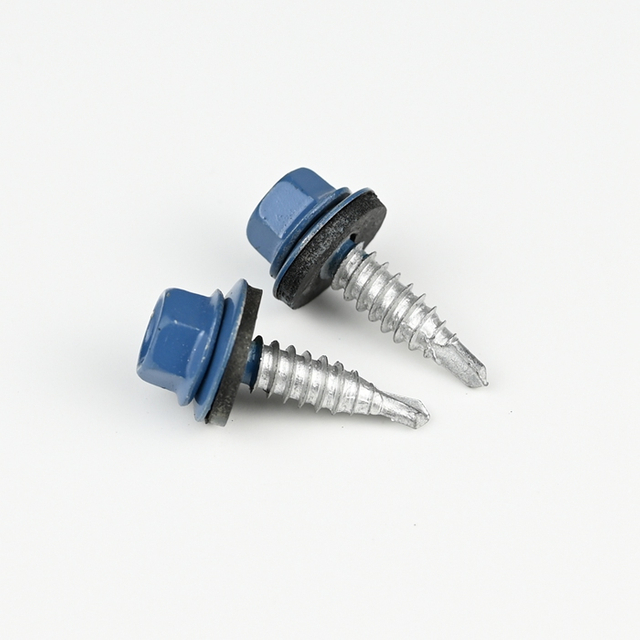 Tornillo autoperforante con brida hexagonal bimetálica ST6.3-14x22