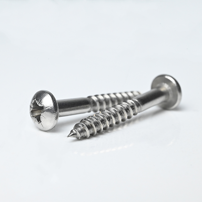 Tornillo para madera Pozi de cabeza ovalada SUS316 M4-1.8*30