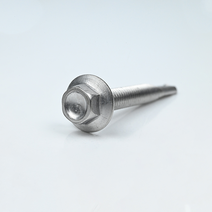 Tornillo de rosca autoperforante con cabeza de brida hexagonal SUS410 ST5.5-24*45,4#