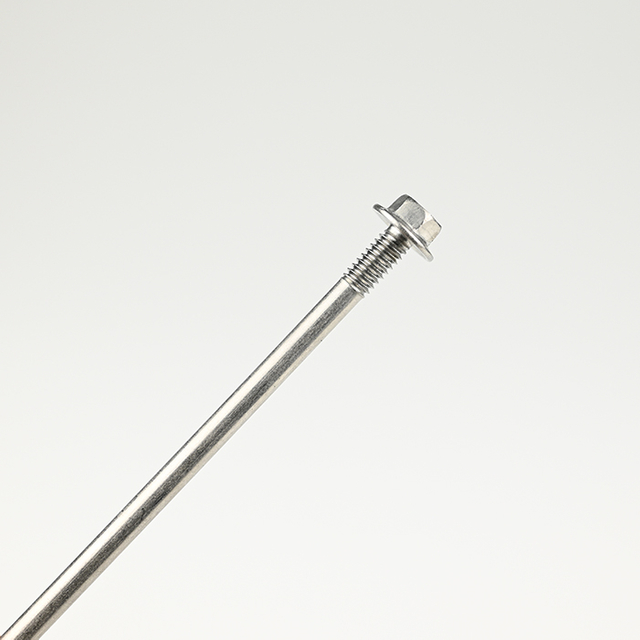 Tornillo autoperforante con arandela hexagonal SUS410 con doble rosca ST5.5-24*150