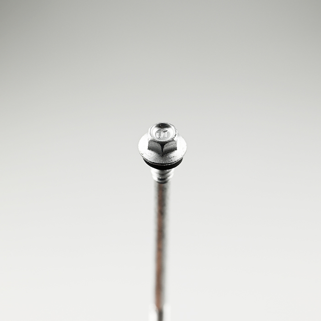 Tornillo bimetálico ST5.5-24*140 de la perforación del uno mismo de la cabeza del reborde del hex.