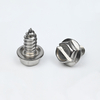 Tornillo autorroscante con ranura para cabeza hexagonal SUS410 ST6.3-14*13