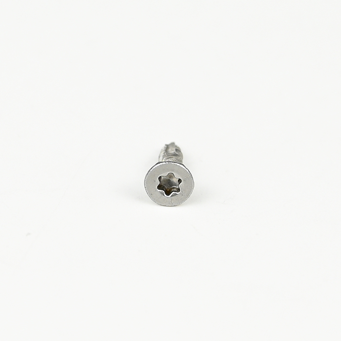 SUS316 Torx de cabeza plana doble con tornillo para aglomerado de 6 nervaduras T-17 M3-1.35*12