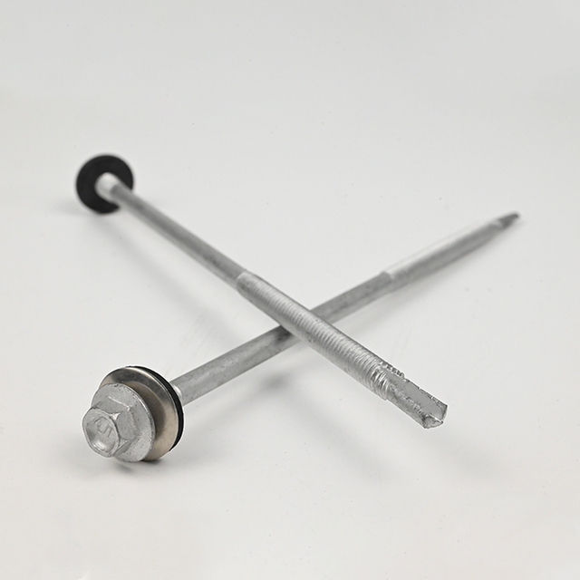 Tornillo autorroscante ST5.5-24*150,5# de la cabeza del reborde del hex. de SUS410 DIN7504K