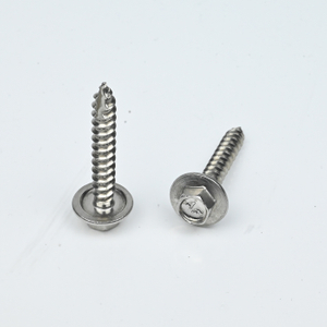 Tornillo para madera con cabeza de brida hexagonal SUS304 14# -10*75