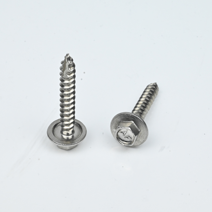 Tornillo para madera con cabeza de brida hexagonal SUS304 14# -10*75