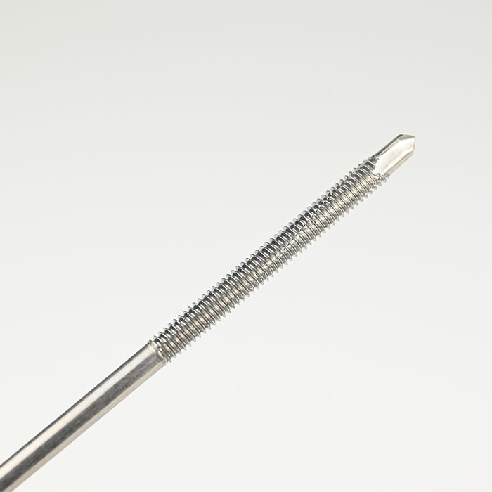 Tornillo autoperforante con arandela hexagonal SUS410 con doble rosca ST5.5-24*150