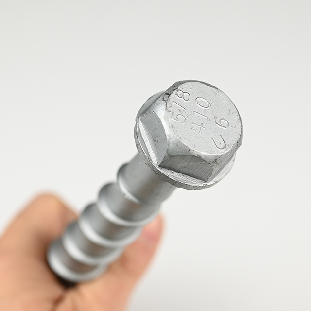 Ancla de tornillo concreta de la cabeza de la lavadora del hex. SUS410 5/8-14.5*6'