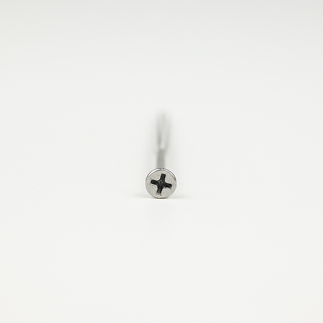 SUS410 Phillips de cabeza plana con tornillo para aglomerado de 6 nervaduras T-17 3.8-2.3*75