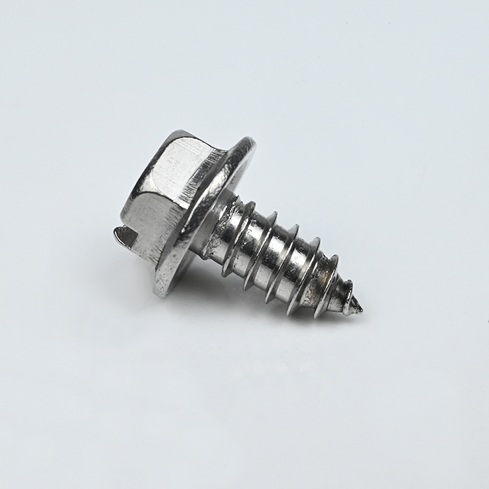 Tornillo autorroscante con ranura para cabeza hexagonal SUS410 ST6.3-14*13