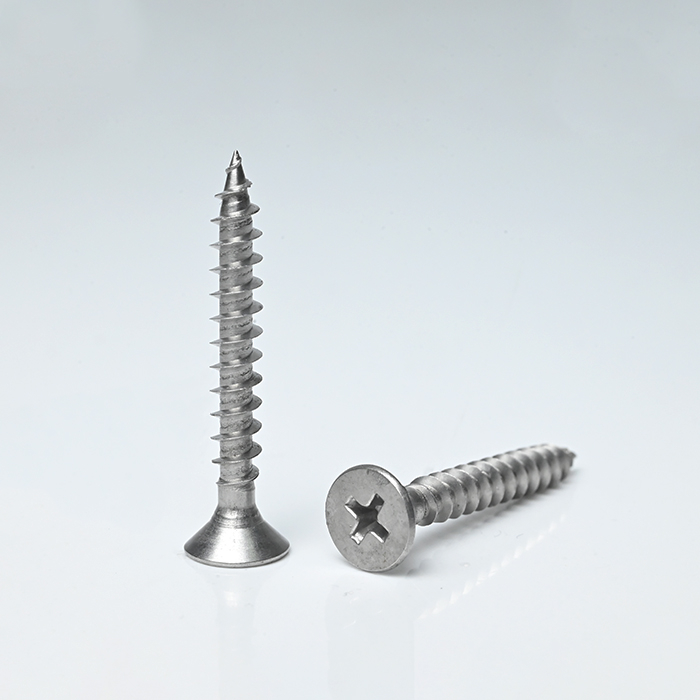 SUS410 Tornillo autorroscante Phillips de cabeza plana doble M5-2.2*38