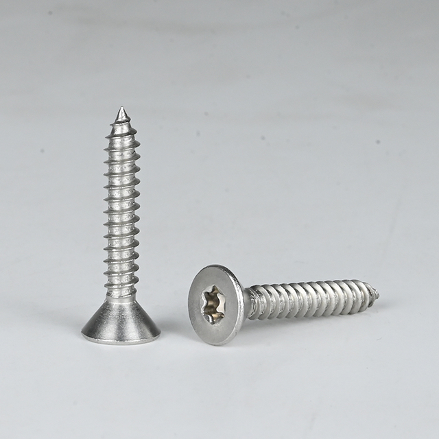 Tornillo autorroscante de estrella con cabeza avellanada SUS316 ST4.8-16*30