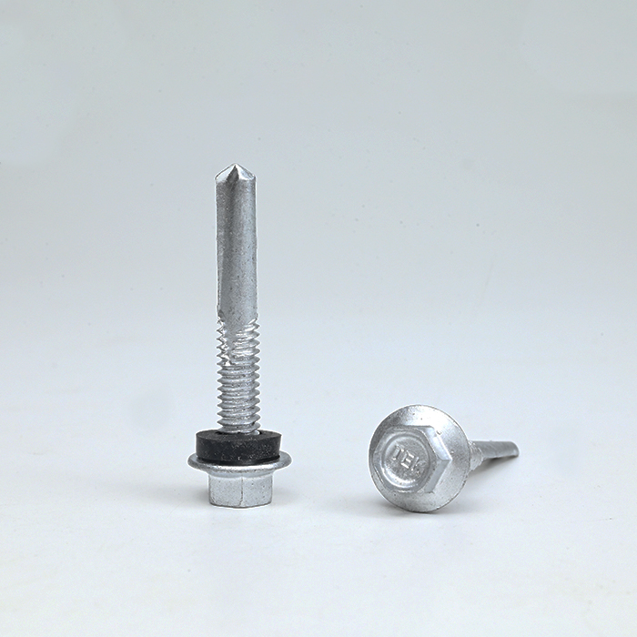 Tornillo autorroscante autoperforante con brida hexagonal SUS410 ST5.5-24*38 7#