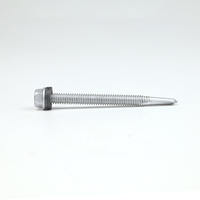 Tornillo autorroscante autoperforante con brida hexagonal SUS410 ST5.5-24*63 5#