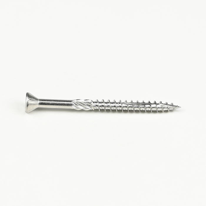 SUS304 Cabezal de ajuste Torx con tornillo para aglomerado de 4 nervaduras 5.0-2.2*60