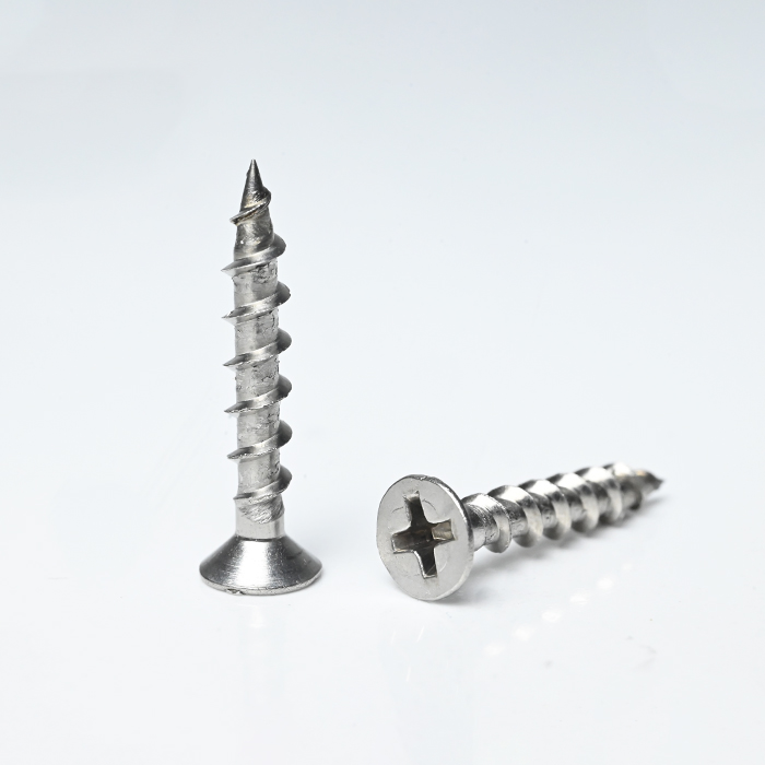 Tornillo Phillips de cabeza plana ST3.9*25 para aglomerado SUS304