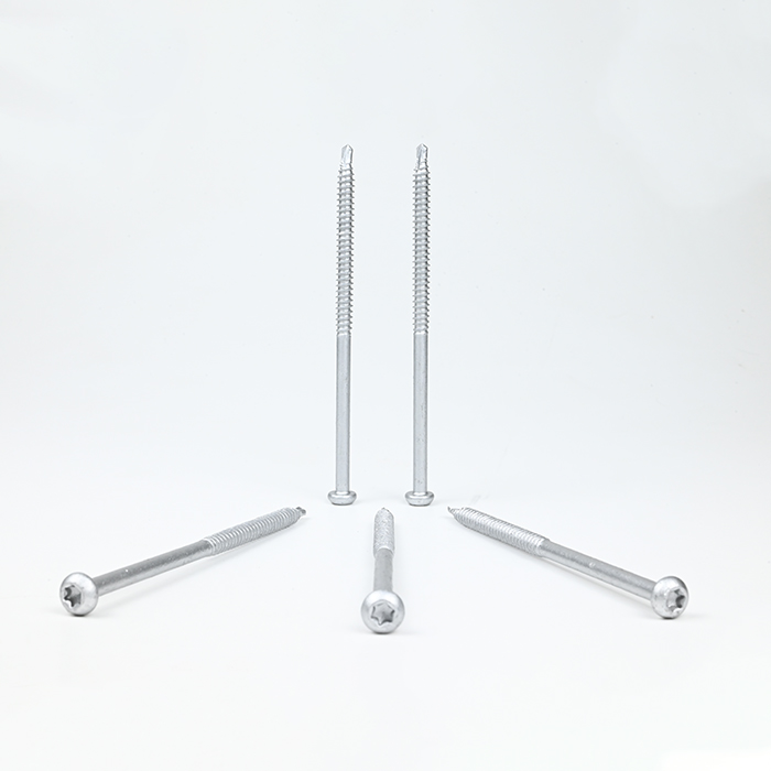 Tornillo Torx bimetálico ST6.3-2.0*125 de la perforación del uno mismo de la cabeza de la cacerola SUS304
