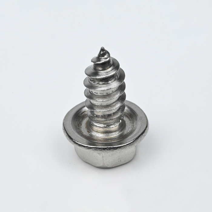 Tornillo autorroscante con ranura para cabeza hexagonal SUS410 ST6.3-14*13