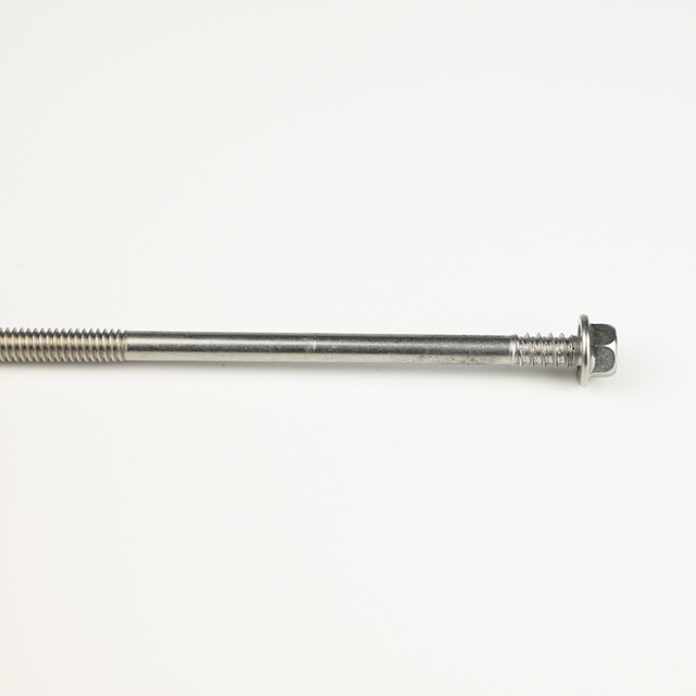 Tornillo autoperforante con arandela hexagonal SUS410 con doble rosca ST5.5-24*138, 5#