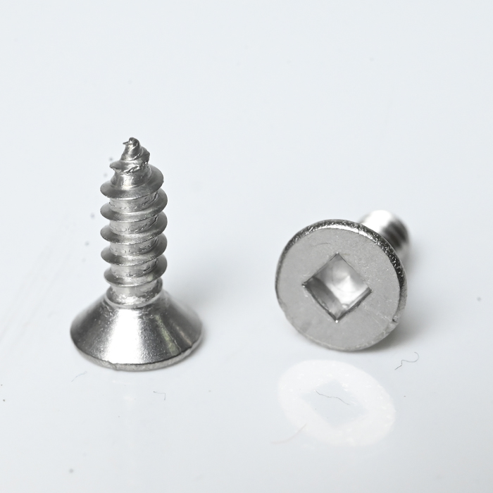 Tornillo autorroscante cuadrado de cabeza plana SUS304 ST3.5-20*12